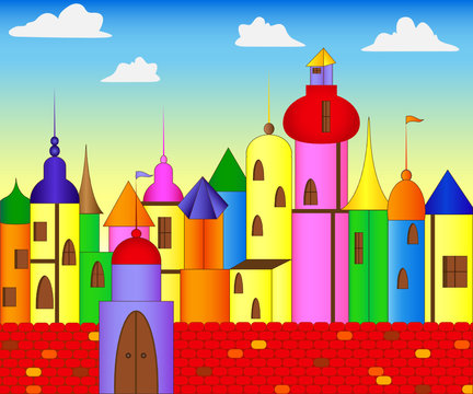 Colored castle