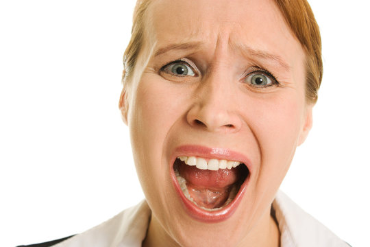 Crazy business vumen on a white background