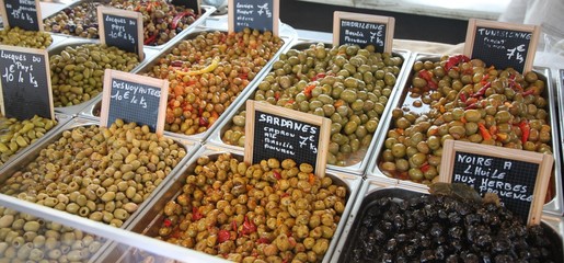 Stand olives préparées