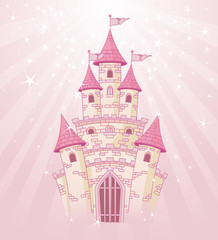 Château de ciel rose