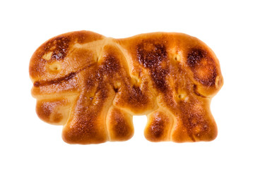 cookies on white background macro