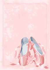 Ballet slippers background © Anna Velichkovsky