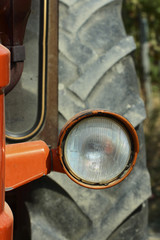 detail of a tractor