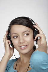 Fototapeta premium listening to music