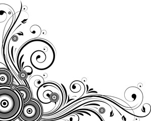 Abstract floral background for design.