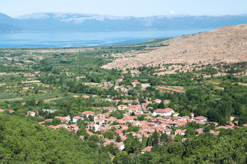 Fototapeta na wymiar Village in Prespa District of Macedonia Republic