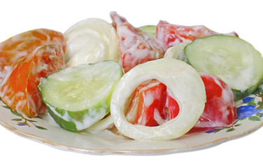vegetable salad with mayonnaise