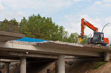 Sanierung einer Betonbrücke
