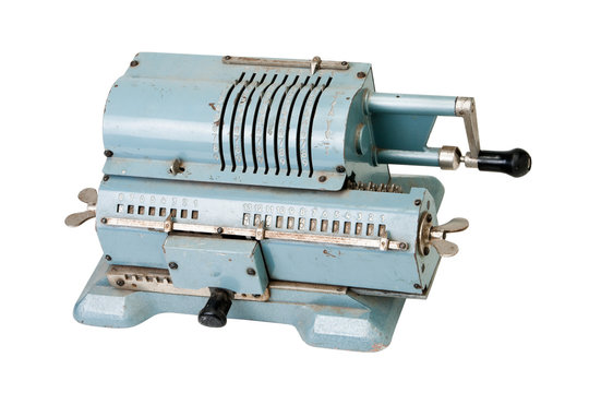 retro mechanical adding machine