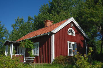 Fototapeta na wymiar Summer House in Sweden