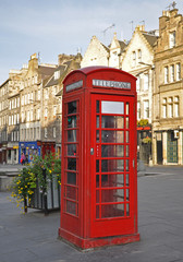 Telephone booth in Edinburgh