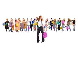 Fototapeta premium People Shopping Unique