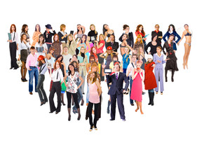 Fototapeta premium Colleagues Motion Crowd