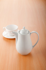 Tea on the wooden table