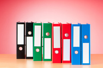 Office folder against gradient background