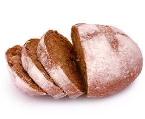 Bread isolated on white