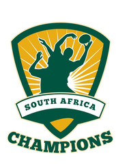 Rugby player South Africa Champions shield