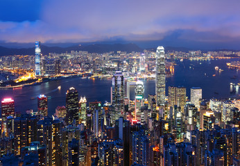 Hong Kong at night