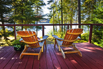 Forest cottage deck and chairs - 35314787