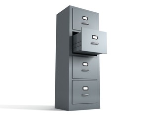 Naklejka premium File office cabinet