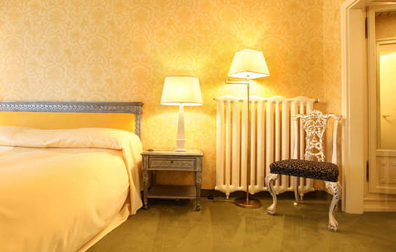 camera d'albergo, hotel, interno