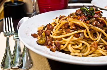 Italian meat sauce noodles