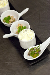 Apéritif, mise en bouche, cuisine, gastronomie, bouchée