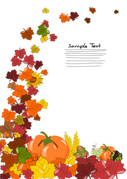 Herbst Karte  Hintergrund