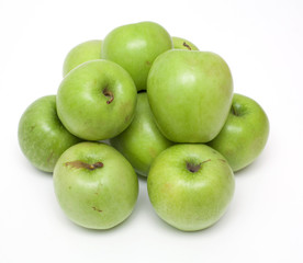 heap of green apples