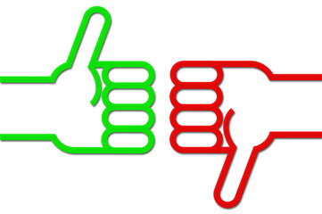 Daumen hoch - Daumen runter