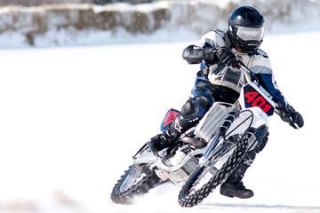 Fototapeta premium Motorcycle ice racing