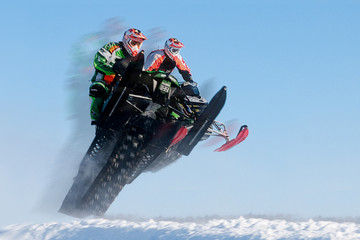 Snowmobile racing