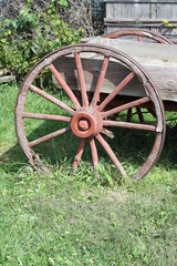 Fototapeta na wymiar Wagon Wheel (Wooden)