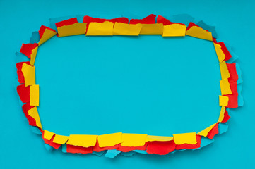 Paper pieces with space for your message