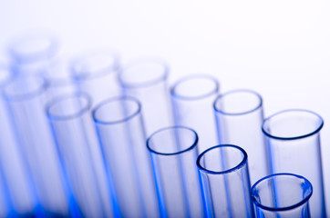 Chemical tubing at gradient background