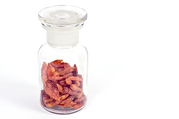 red chili pepper in jar