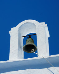 Obraz premium Steeple of a Greek church