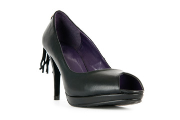 Woman shoes isolated on the white