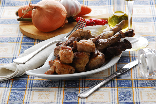 Carne mezclada