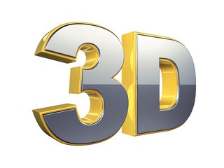 3d technology concept isolated on white , 3d illustration