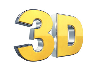 3d technology concept isolated on white , 3d illustration