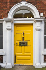 An Old Wooden Georgian Door of Dublin