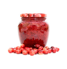 cranberries and cranberry jam