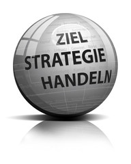 ziel strategie handeln glossy 3d