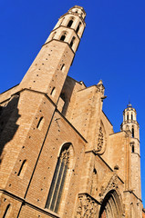 Santa Maria del Mar Church in Barcelona, Spain
