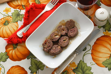 Filete de ternera con jamón y queso parmesano