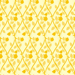 seamless abstract yellow rose pattern