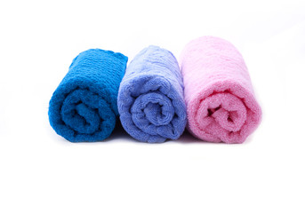 Colorful folded towels