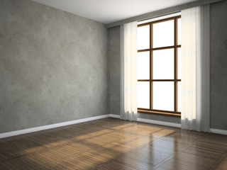 Part of the empty room