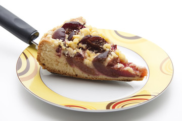 Pflaumenkuchen mit Tortenheber